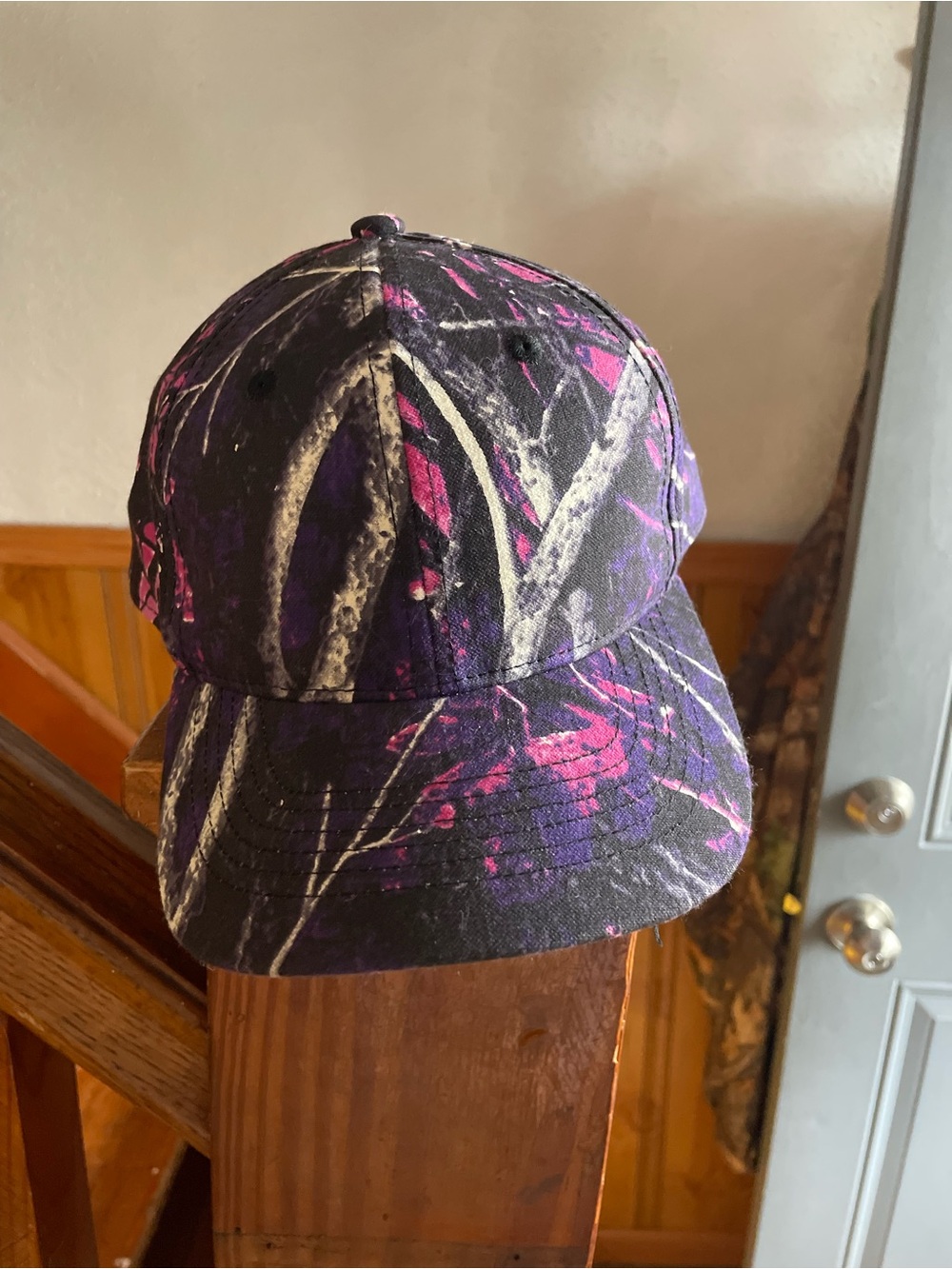Moon Shine Camo Cap Purple & Pink Adult OS unique casual outdoors women